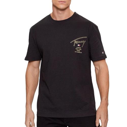 T-Shirt Noir Homme Tommy Hilfiger Classique