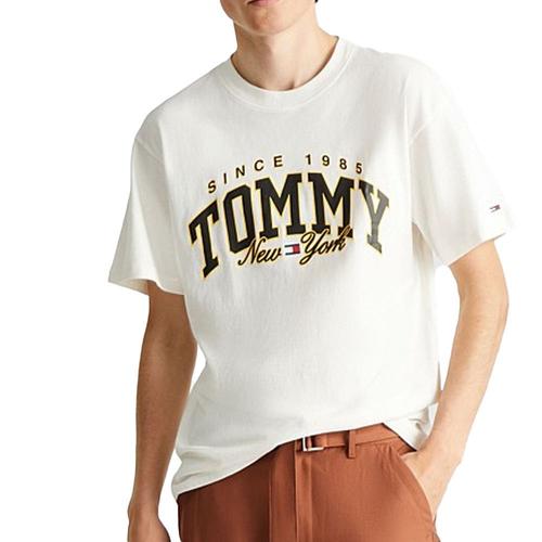 T-Shirt Blanc Homme Tommy Hilfiger Luxe Varsi