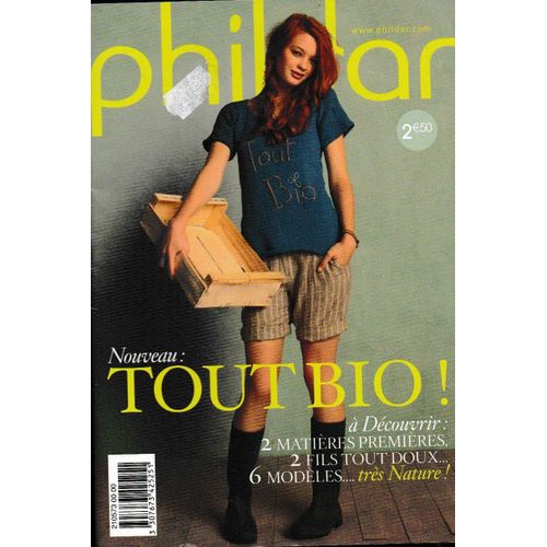 Mini Catalogue Tricot Femme Phildar - Tout Bio - 6 Modèles