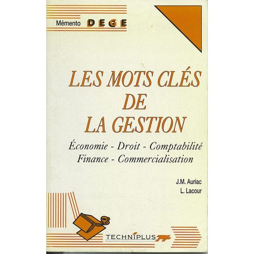 Les Mots Clés De La Gestion