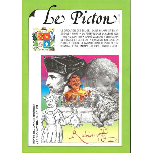 Le Picton, Revue Régionale - N° 104 - Mars-Avril 1994