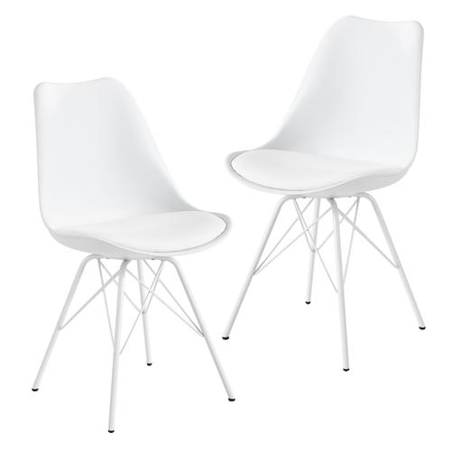 Lot De 2 Chaise De Salle À Manger Chaise De Cuisine Chaise Chaise Rembourrée Design Simili Cuir