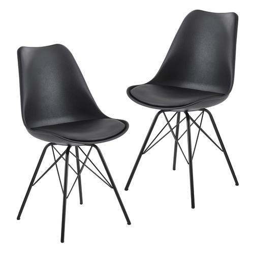 Lot De 2 Chaise De Salle À Manger Chaise De Cuisine Chaise Chaise Rembourrée Design Simili Cuir