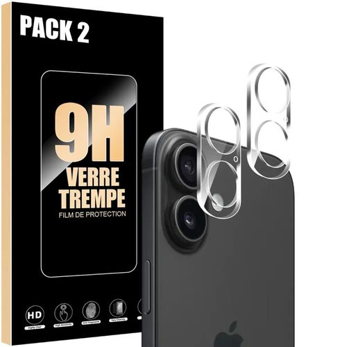 2 Verres Trempés Caméra Arrière Pour Iphone 17, Protection Anti-Rayures Antichoc - Efconnection