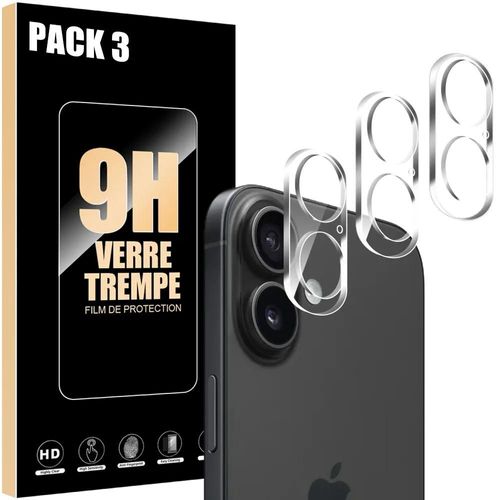 3 X Protection Objectif Pour Iphone 17, Verre Trempé Anti-Rayures Antichoc Rigide - Efconnection