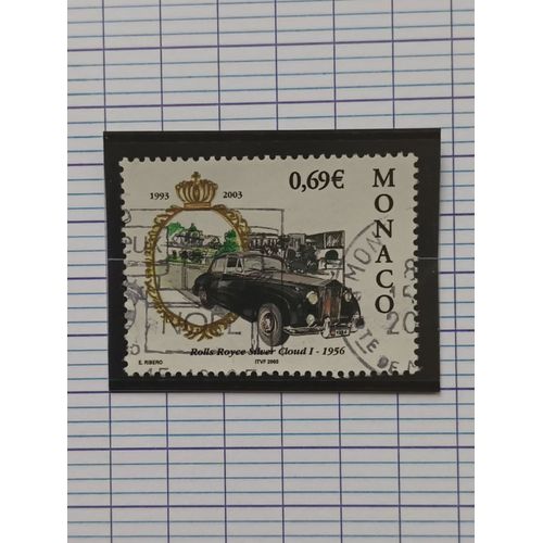 L257 -- Timbre Oblitéré Monaco N ° 2370 -- Année 2002 -- " Série Courante, Automobile De La Collection De Monaco : Rolls Royce Silver Cloud 1 ".