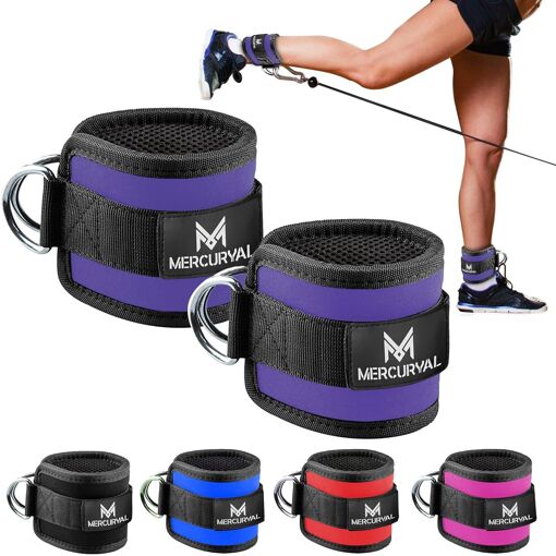 2 Sangle Cheville Musculation Poulie-Ankle Straps-Sangle Cheville (...