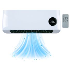 alpina Chauffage Mural 1000-2000W - Chauffage Céramique PTC avec Télécommande
