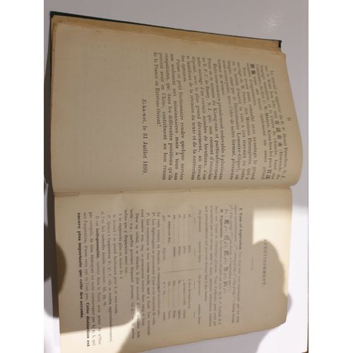 Dictionnaire Français Chinois Par Le Père A. Debesse S.J. Chang-Hai Imprimerie De La Mission Catholique À L'orphelinat De T'ou-Sè-Wè En 1900
