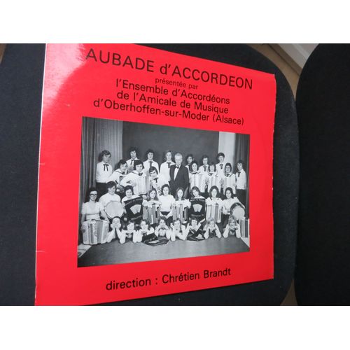 Disque Vinyle 33 Tours. Aubade D'accordéon. Oberhoffen Sur Moder
