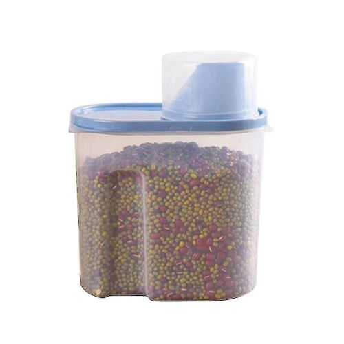 Boîte Scellée En Plastique De 1,9 L Avec Couvercle, Conteneur De Céréales, Pot De Stockage, Boîte De Cuisine, Bac À Céréales Pour Aliments Secs, Flocons D'avoine Et Riz