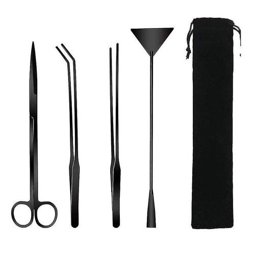 Outils Pour Plantes D'aquarium En Acier, Pincettes, Ciseaux, Spatule, Ensemble D'outils, Kit De Bonsaï, Grattoirs À Algues, Kit De Nettoyage D'aquarium Pour Poissons