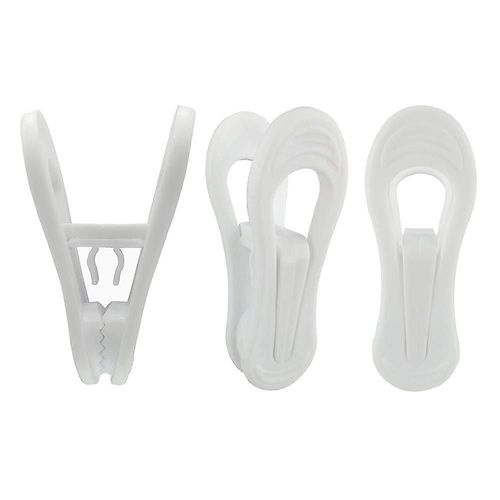 Paquet De 30 Pinces À Cintres, Pinces À Cintres Polyvalentes Pour Cintres, Pinces À Doigts Blanches Pour Cintres En Plastique, Pinces À Cintres Pour Pantalons