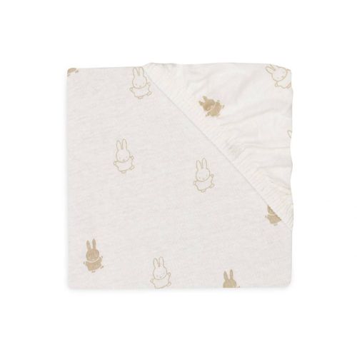Drap-Housse Jersey 60 X 120 Cm Happy Miffy Nougat - Jollein