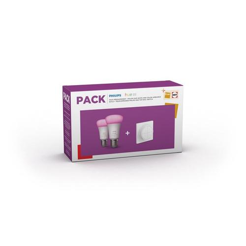 Pack D'ampoules Connectées Philips Hue Pack Rééquipement 2023 - 2x E27