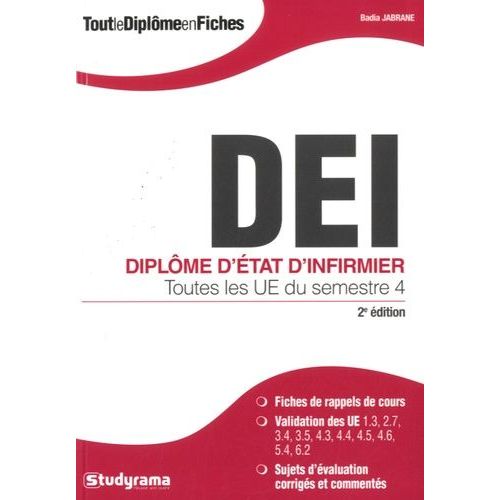 Diplôme D'etat D'infirmier - Toutes Les Ue Du Semestre 4