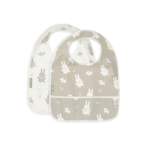 Lot De 2 Bavoirs Imperméables Miffy Snuffy Olive Green - Jollein