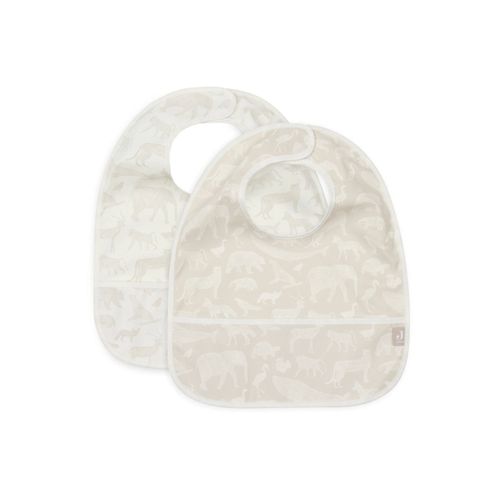 Lot De 2 Bavoirs Imperméables Animaux Nougat