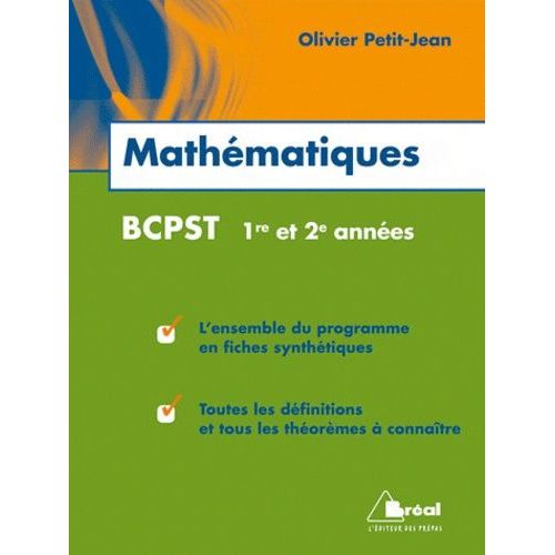 Mathématiques Bcpst 1re Et 2e Années