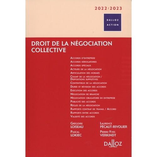 Droit De La Négociation Collective