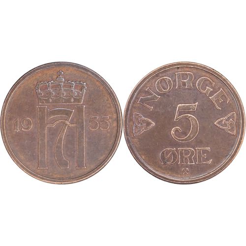 Norvège - 1955 - 5 Ore - 17-172