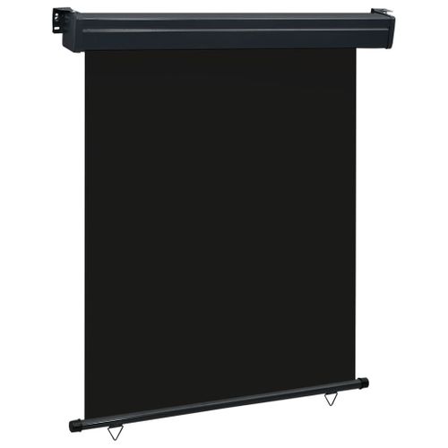 Auvent Paravent Store Brise-Vue Latéral Rétractable De Patio Jardin Terrasse Balcon Protection Visuelle Écran 140 X 250 Cm Noir Helloshop26 02_0007015