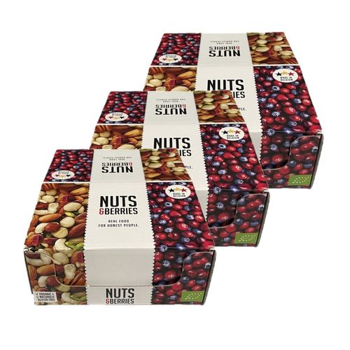 Lot 3x 15 Barres De Céréales De 40g Bio Superfruits - Boîte 600g