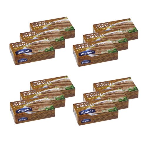 Lot 12x Filets Maquereaux À L'escabèche - Boîte 90g