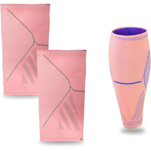 (Rose)1 Paire De Protège-Mollets De Compression Pour Homme Et Femme Sport Pour La Récupération Sportive, Attelle De Tibia, Médicale, Spasme Musculaire