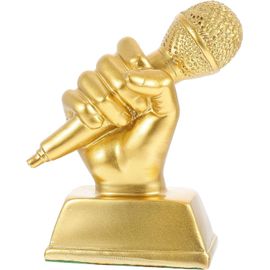 Trophée de chant en résine - Or, Petits trophées, Accessoires de fête