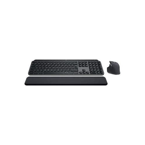 Logitech MX Keys S Combo: MX Master 3S, MX Keys S & MX Palm Rest - Graphite, Clavier Italien QWERTY