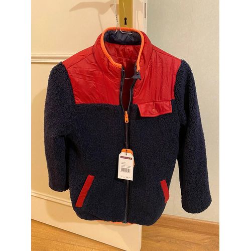 Blouson Marine Rouge Réversible Chaud