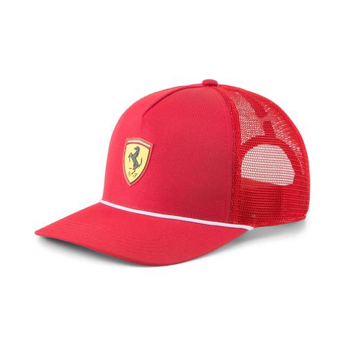 Puma Casquette Homme - Ferrari Sportswear Race Trucker Cap, Polyester, Logo, Uni, One Size Noir