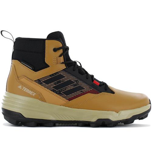 Adidas Terrex Unity Leather Mid Rain.rdy Chaussures De Randonnée Marche Trekking Brown Gz3970
