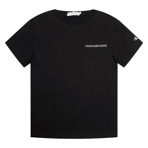 T-Shirt Noir Garçon Calvin Klein Jeans Chest