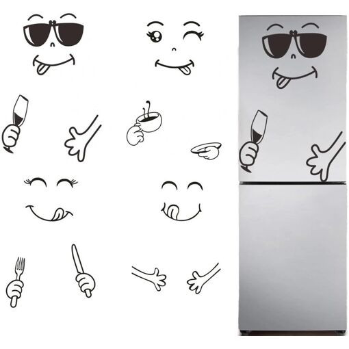 KAL- Pièces Mignon Autocollant, Sticker Frigo Sticker Cuisine, Frig...