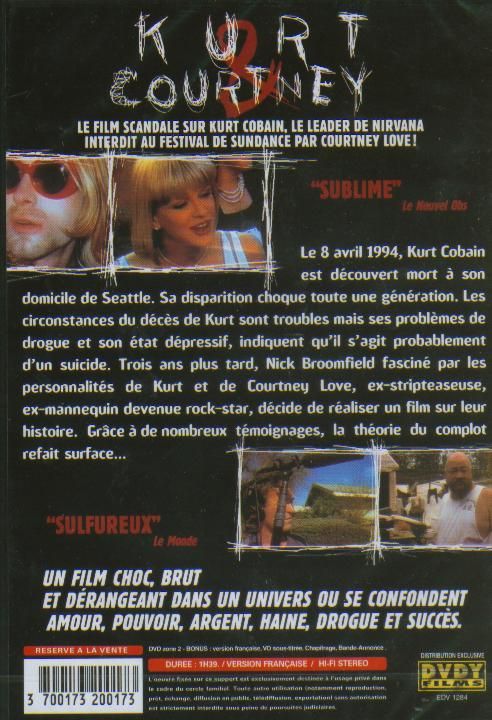 Kurt & Courtney - DVD Zone 2 | Rakuten