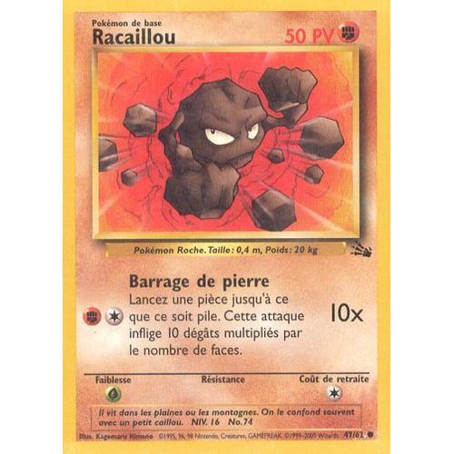 Pokémon - Racaillou - 47 / 62 - Vf