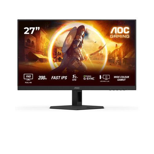 AOC Gaming 27G4HRE - Écran LED - jeux - 27" - 1920 x 1080 Full HD (1080p) @ 200 Hz - Fast IPS - 300 cd/m² - HDR10 - 0.5 ms - 2xHDMI, DisplayPort - haut-parleurs