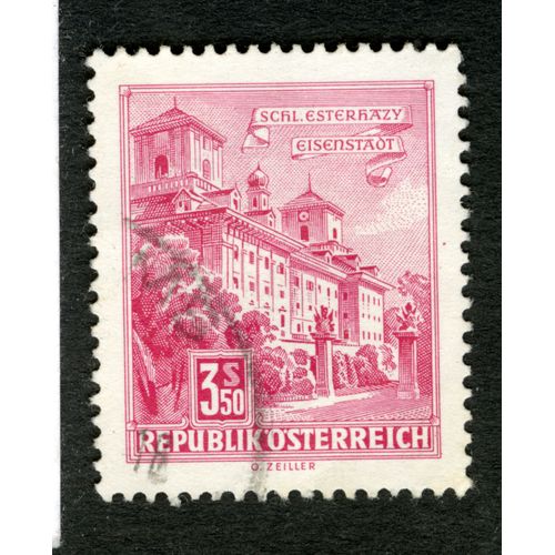 Timbre Oblitéré Republik Osterreich, Schl. Esterhazy, Eisenstadt, 3.50 S