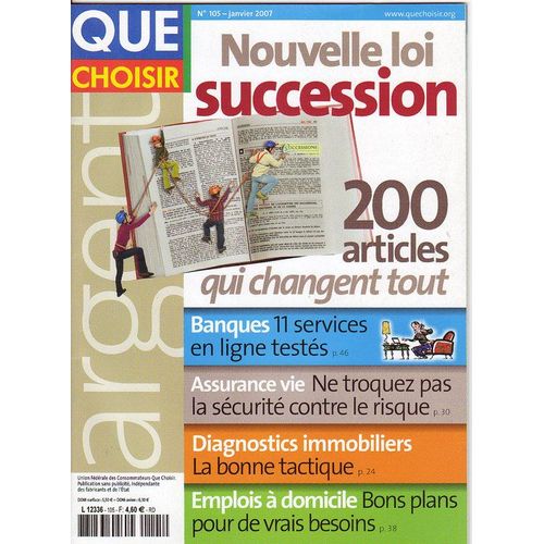 Special Que Choisir Hors-Série N° 105 : Nouvelle Loi De Succession