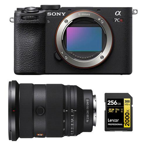 Sony Alpha a7CR (noir) Appareil photo sans miroir+Sony FE 24-70mm f2.8 GM II+Lexar 256Go Professional 2000x UHS-II SDXC Carte mémoire