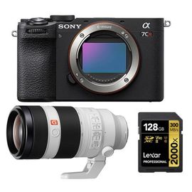 Sony Alpha a7CR (noir) Appareil photo sans miroir+Sony FE 100-400mm f4.5-5.6 GM OSS+Lexar 128Go Professional 2000x UHS-II SDXC Carte mémoire