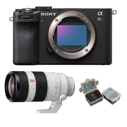 Sony Alpha a7CR (noir) Appareil photo sans miroir+Sony FE 100-400mm f4.5-5.6 GM OSS+Kingma 2000 mAh (Sony NP-FZ100) batterie