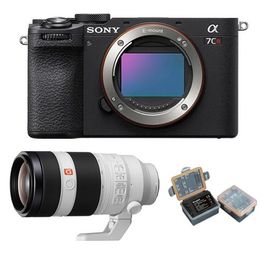 Sony Alpha a7CR (noir) Appareil photo sans miroir+Sony FE 100-400mm f4.5-5.6 GM OSS+Kingma 2000 mAh (Sony NP-FZ100) batterie
