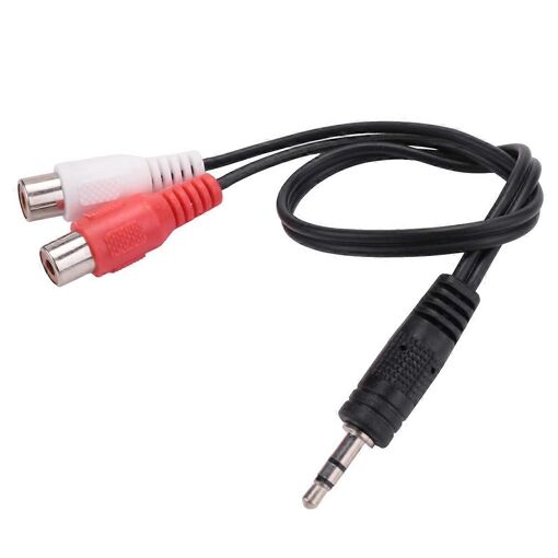 Adaptateur stéréo 3,5 mm prise casque vers 2 câbles audio adaptateu...