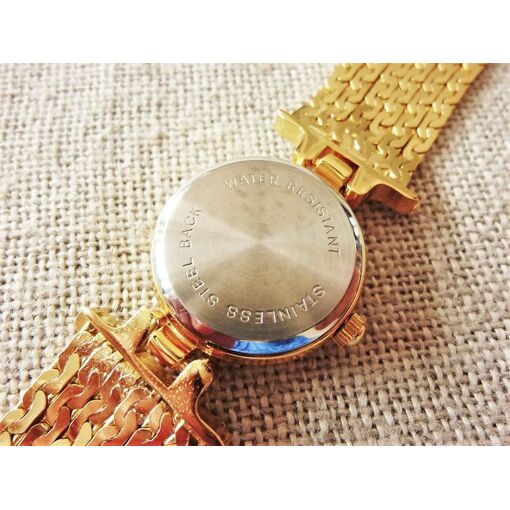 Montre Bijou Dame LUC DESROCHES DAM00019 - Plaqué Or - Quartz - 1985 - Neuf Sans Étiquette