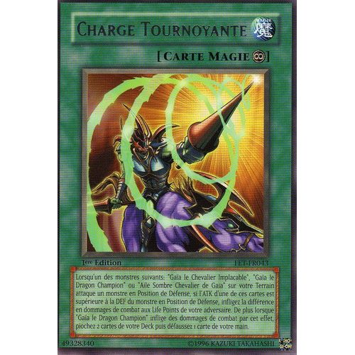 Charge Tournoyante - En Francais  - Carte Rare  1 Ere Edition - Fet-F043