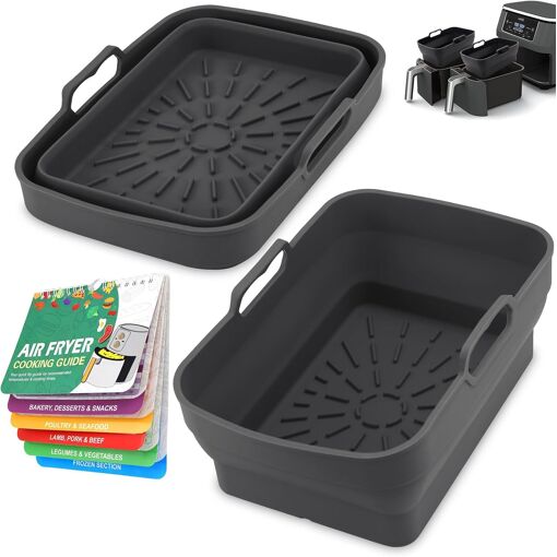 Accessoires Air Fryer, Silicone Moule Airfryer pour Ninja Foodi AF4...