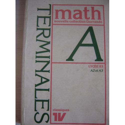Terminales Math A2 Et A3